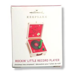 Mini Rockin' Little Record Player Musical Ornament